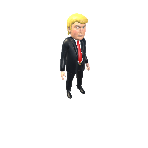 Donald Trump caricature animated